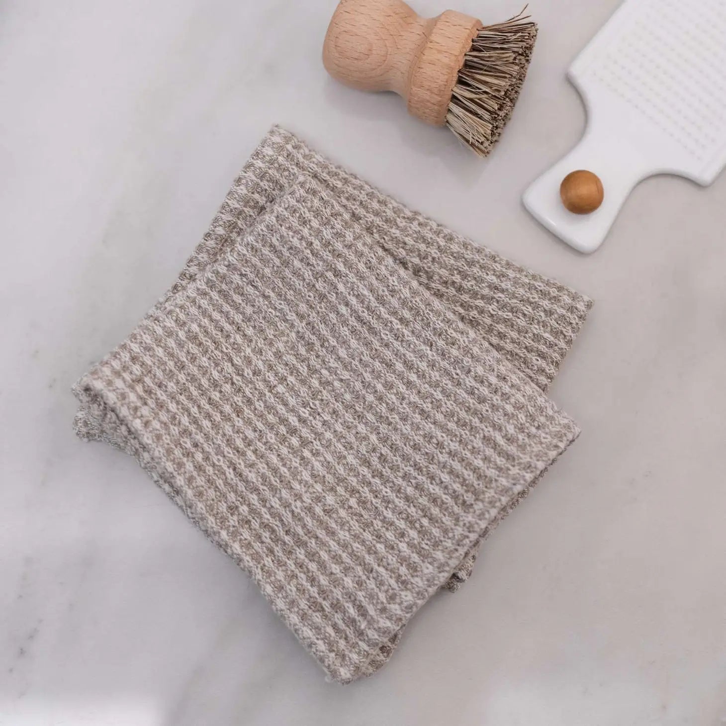 Linen dishcloths Natural (set of 2) – Stay·Wild