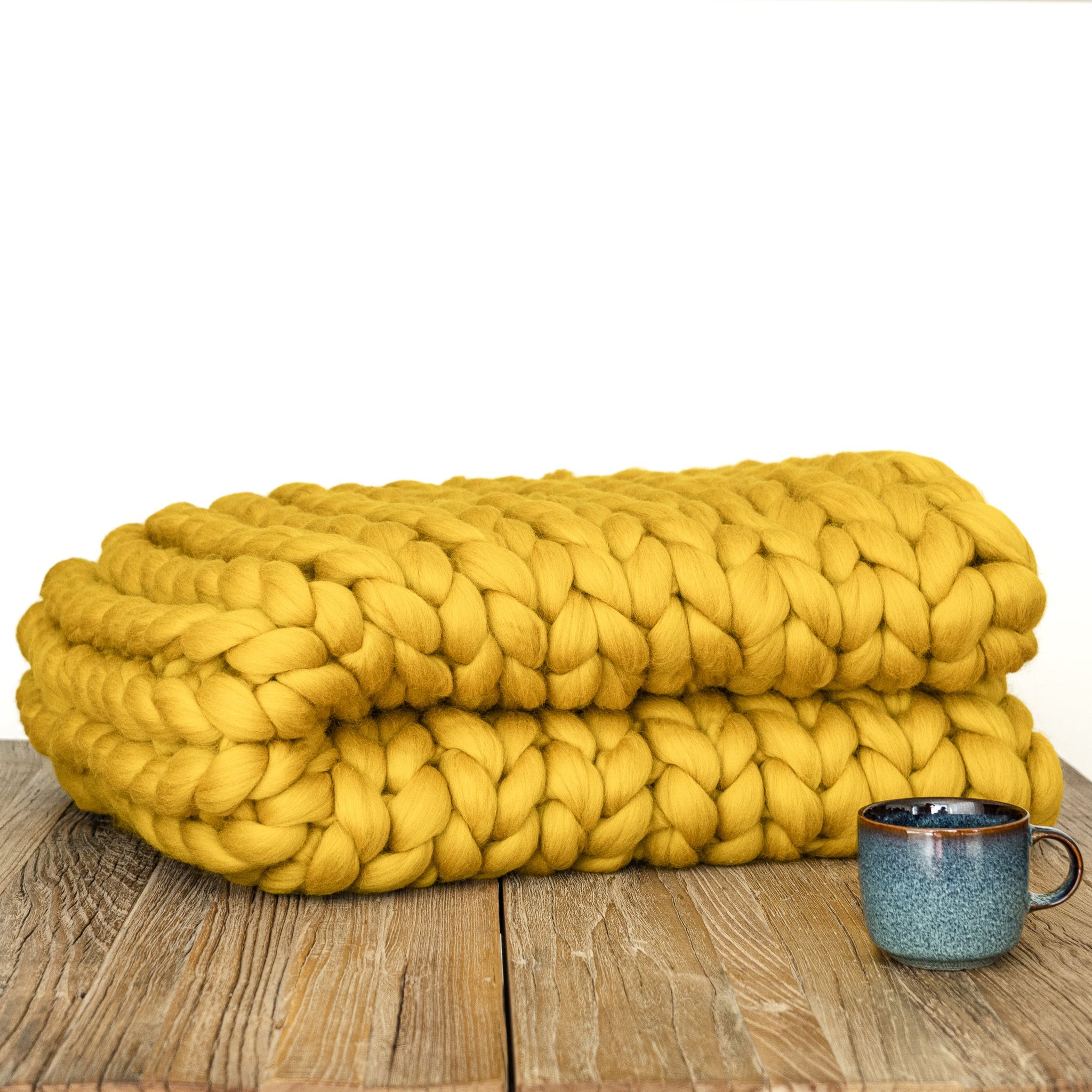 100% Merino wool Chunky blanket - Cheetah
