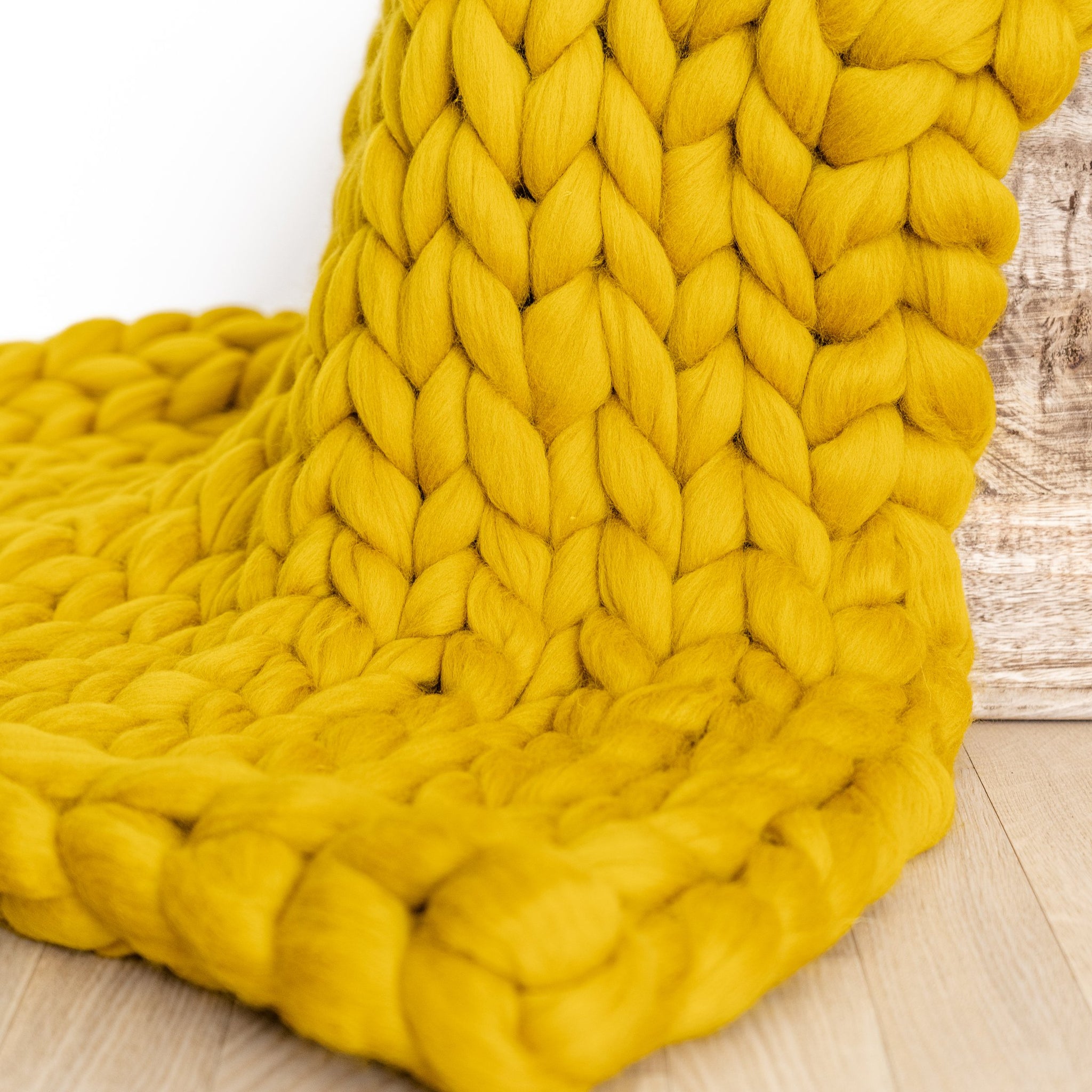 100% Merino wool Chunky blanket - Cheetah