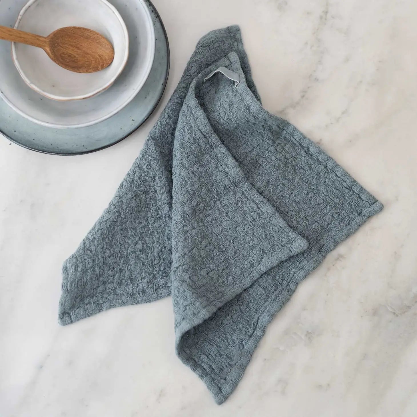 Linen dishcloths Grey Fog (set of 2)